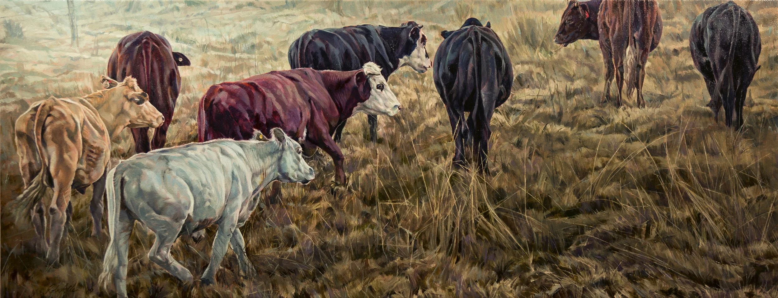 Rob Allen The Liston Herd, Oil on canvas