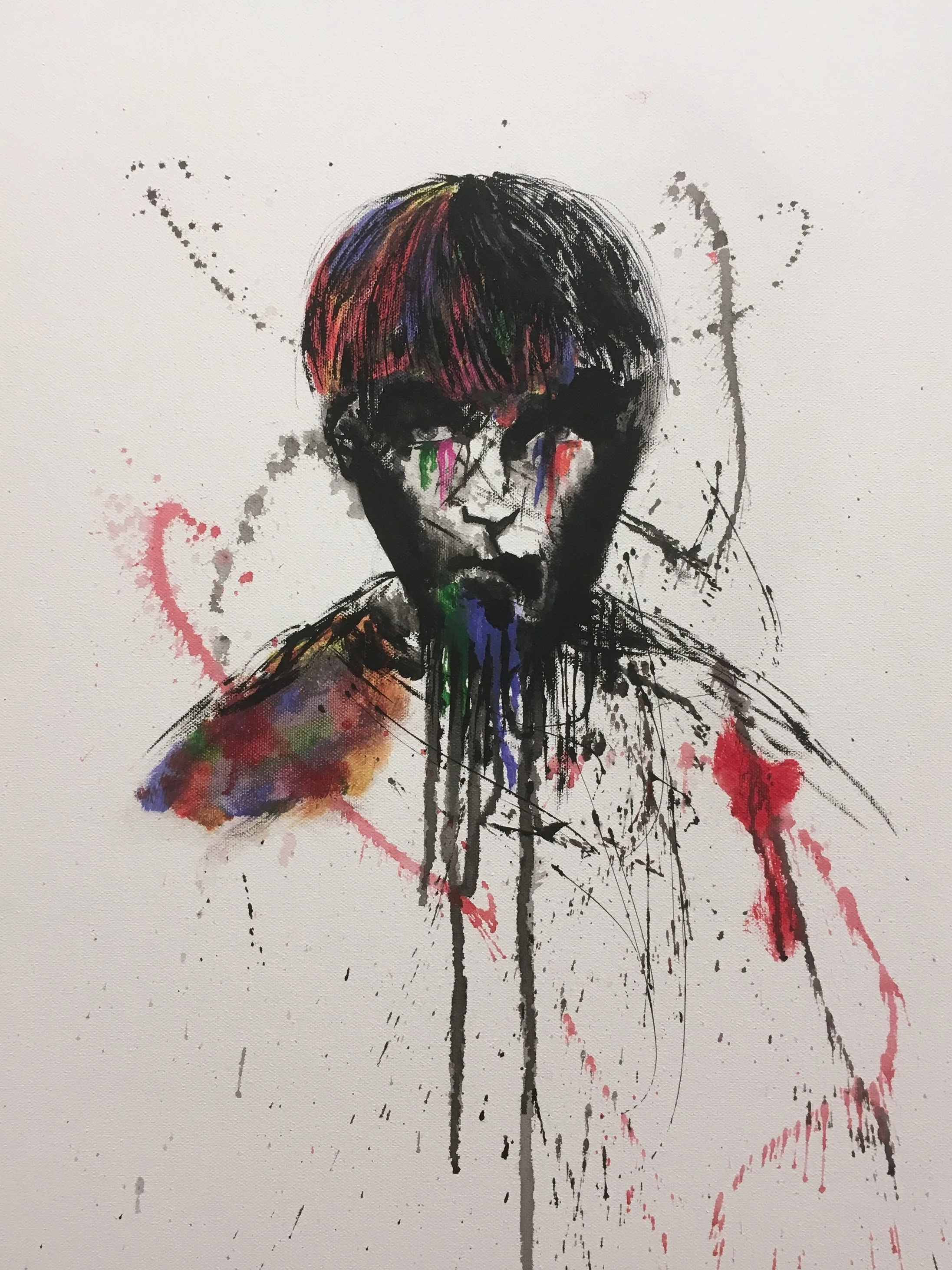 Amy Tjan Technicoloured Tears , Oil on canvas