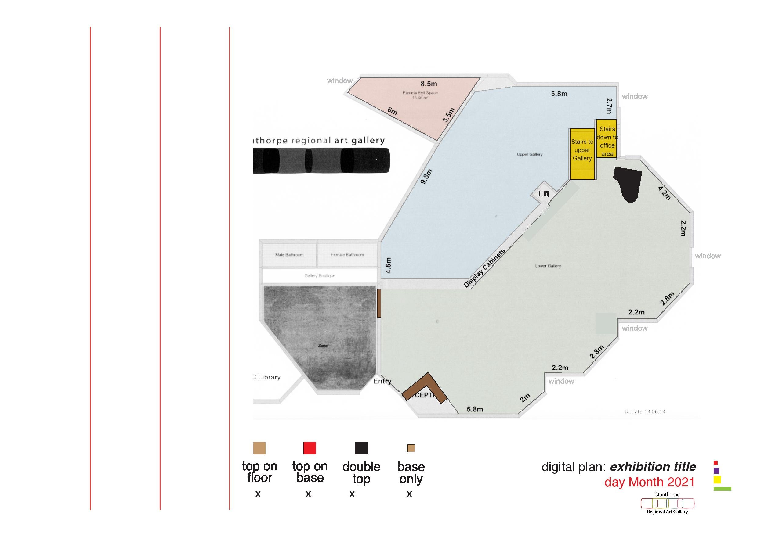 Floorplan of the Stanthorpe Regional Art Gallery