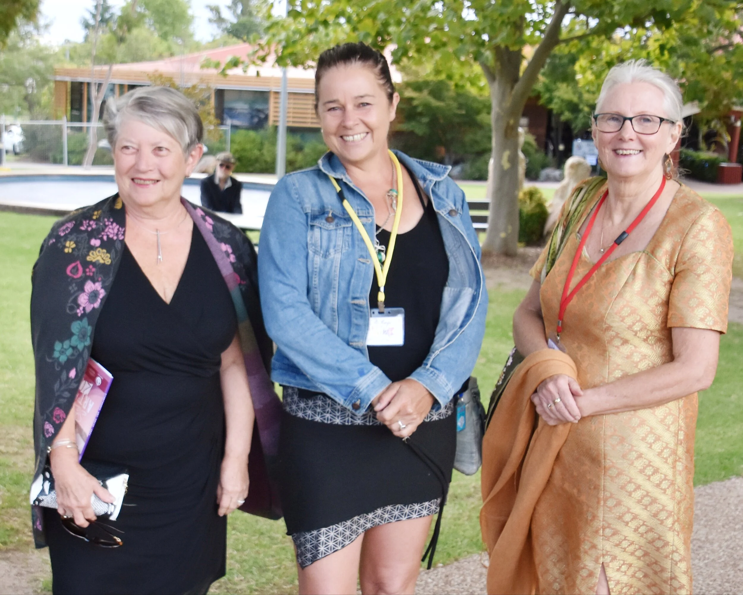 Elaine Griffith,  Amelia Batchelor and Sue O'Brian - photo by Sandra McEwan