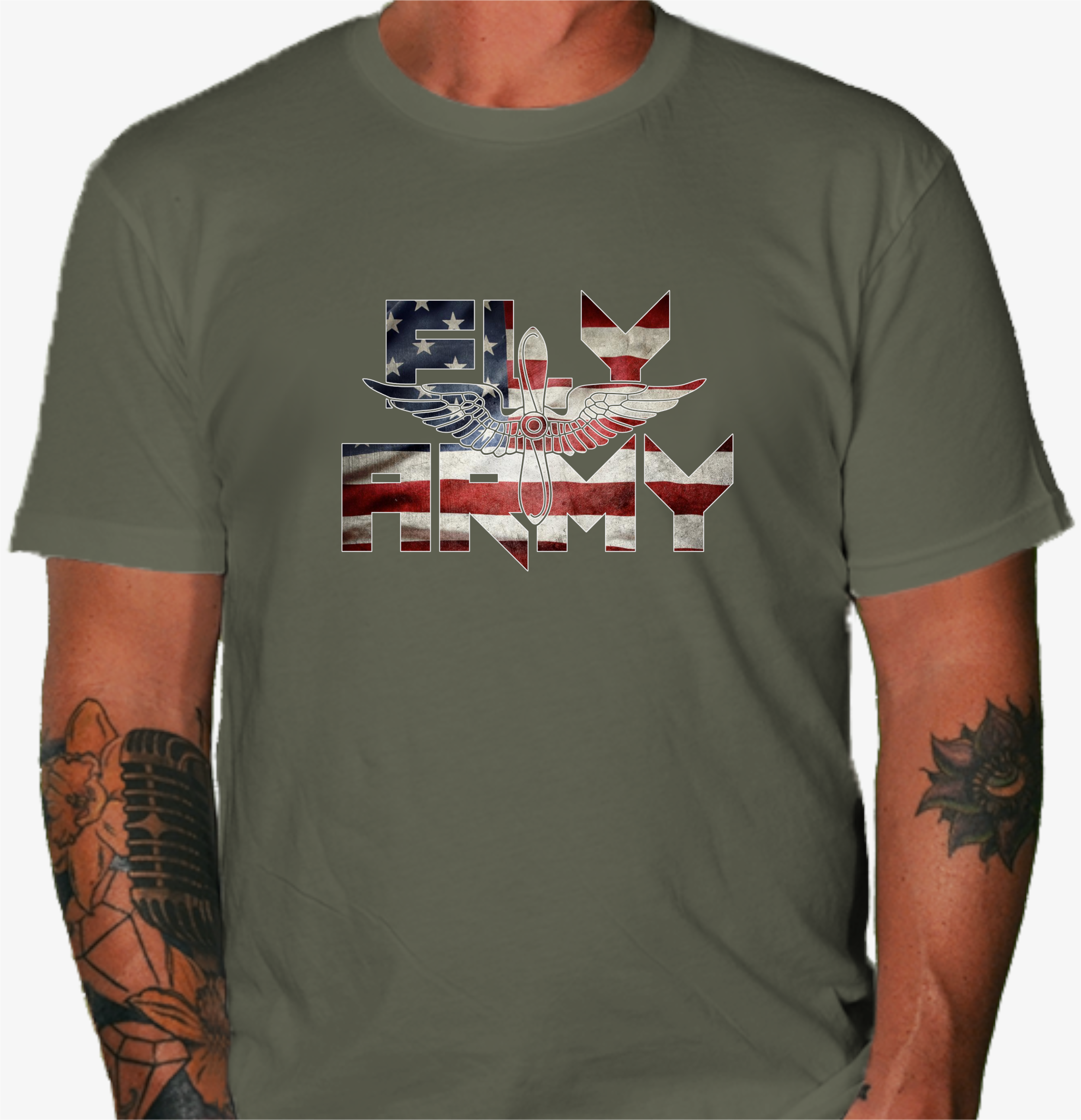 Fly Army Shirt — ABOVE THE BEST APPAREL