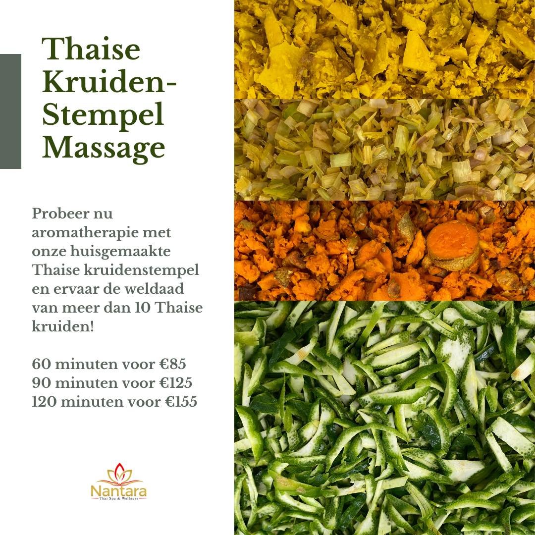 Monthly Recommend!

Thaise Kruidenstempel Massage 

Enjoy experiencing aromatherapy massage with warm oil and aroma from Thai herbs 

#spa #thaimassage #massageteraar #massagenearme #massagespa #sauna #massagelangeraar #massage