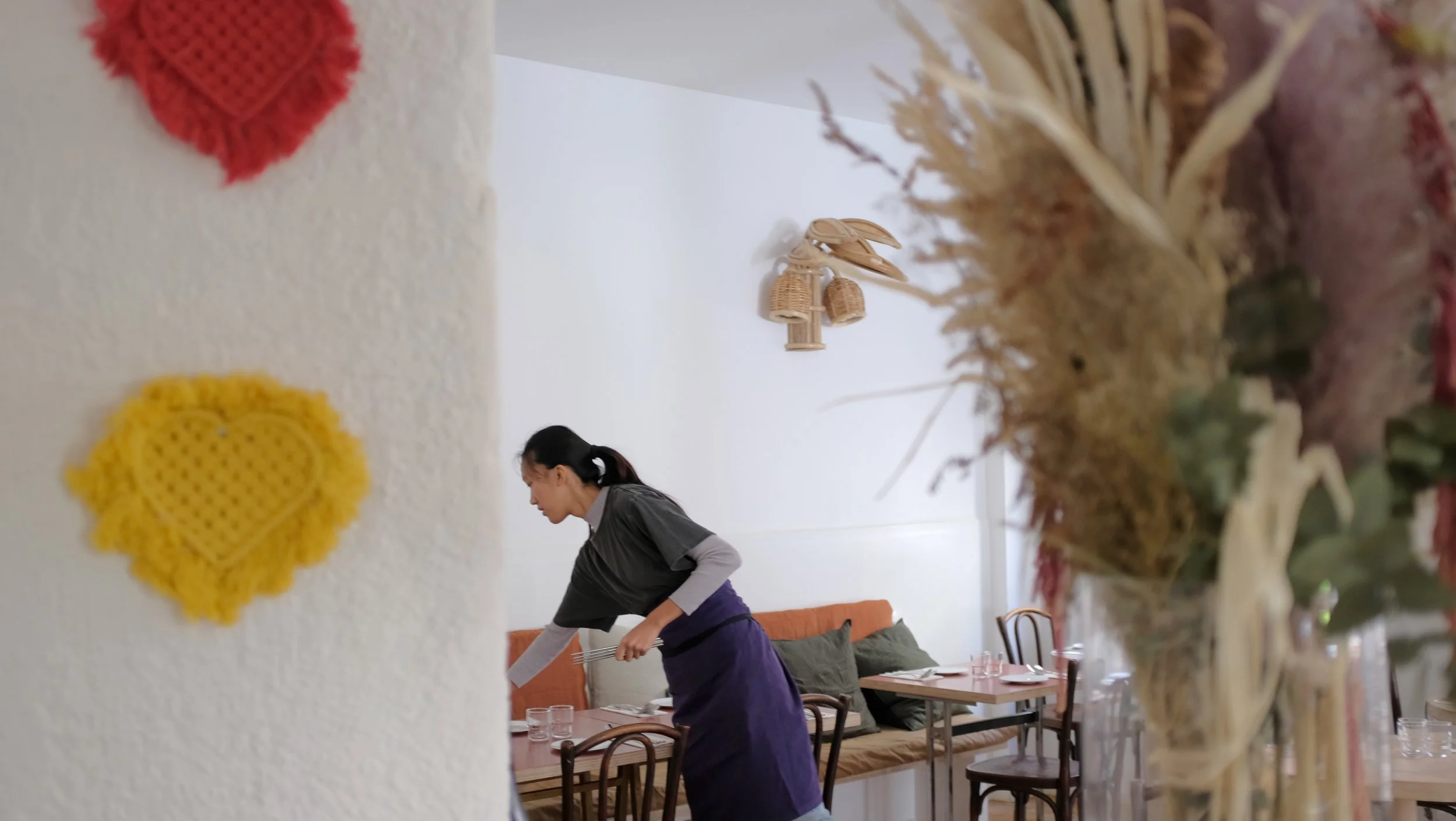 Double Dragon Tatiana Katia Levha cuisine métissée pétillante aux influences philippines vins naturels rue Fragos Lecourtier restaurant agence architecture décoration ambiance point de vue atmosphère cheffe chef plats Paris