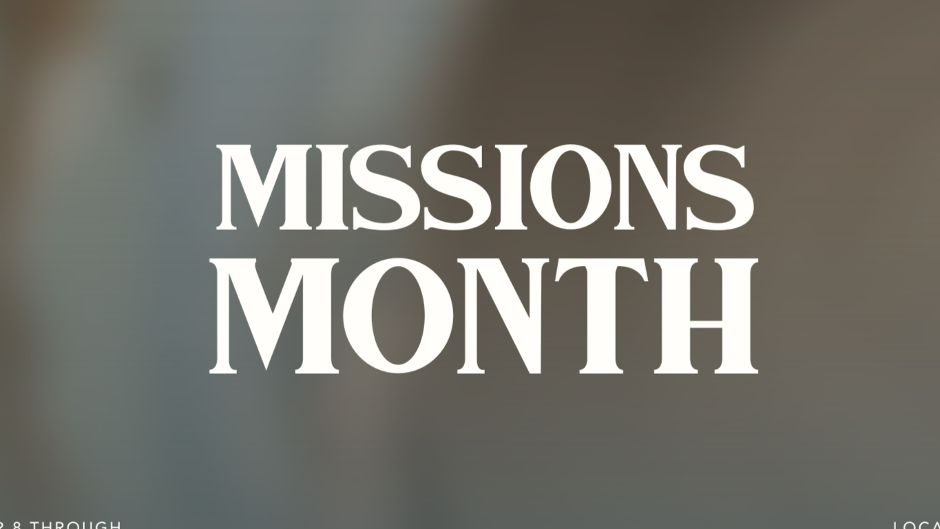 Missions Month 
