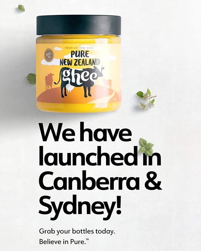 [ANNOUNCEMENT] Our Premium Grass-fed Pure New Zealand Ghee is now available in 25+ stores across Sydney &amp; Canberra 😍😍😍 Find your nearest store at goldleafdairy.com/stores
.
#ghee #gheegan #healthfoods #lactosefree #lactosefreedairy #newzealand