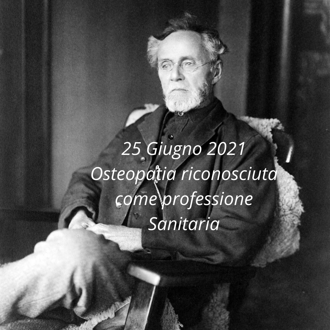 25 GIUGNO 2021: RICONOSCIMENTO DELL'OSTEOPATIA!!!