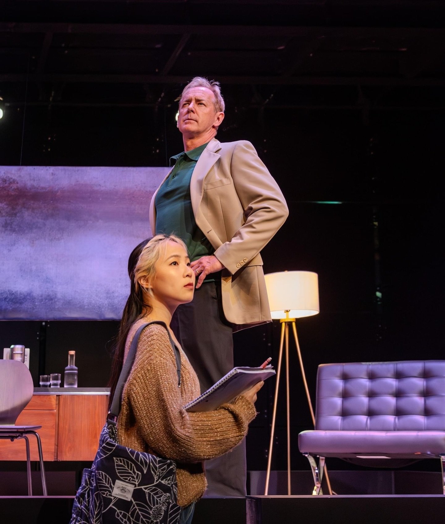 Endlessly grateful for Oleanna having come into my life. ✨ Working on it has been an exhilarating gift to say the least. Do that thing that scares you. Tonight we opened! Cheers! 🥂