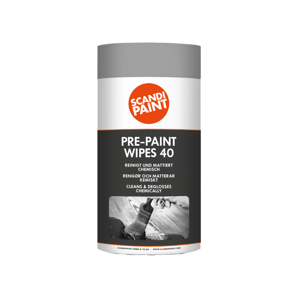 Gebrauchsfertige Reinigungstücher für Maler Scandipaint Painters Wipes 50