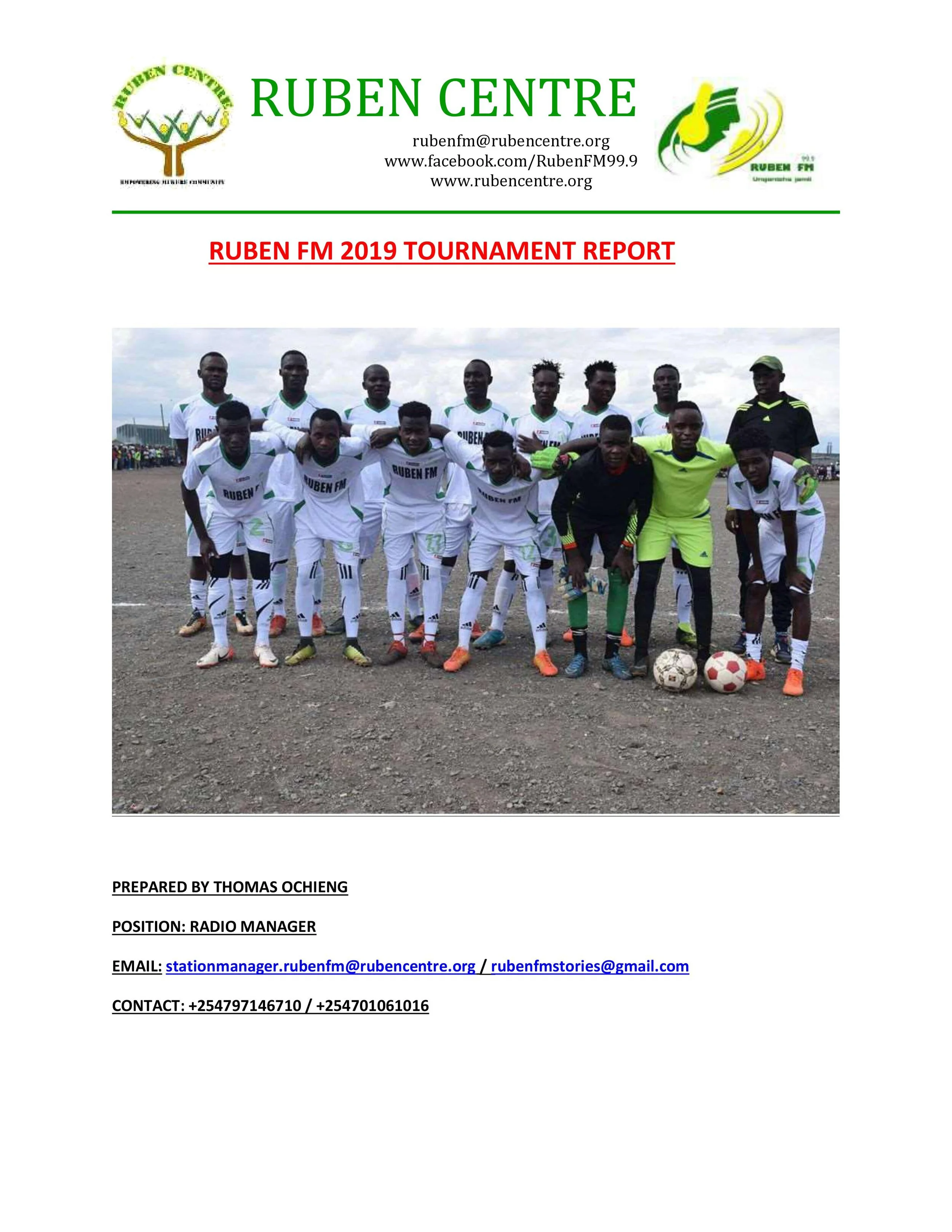 RUBEN FM TOURNAMENT REPORT