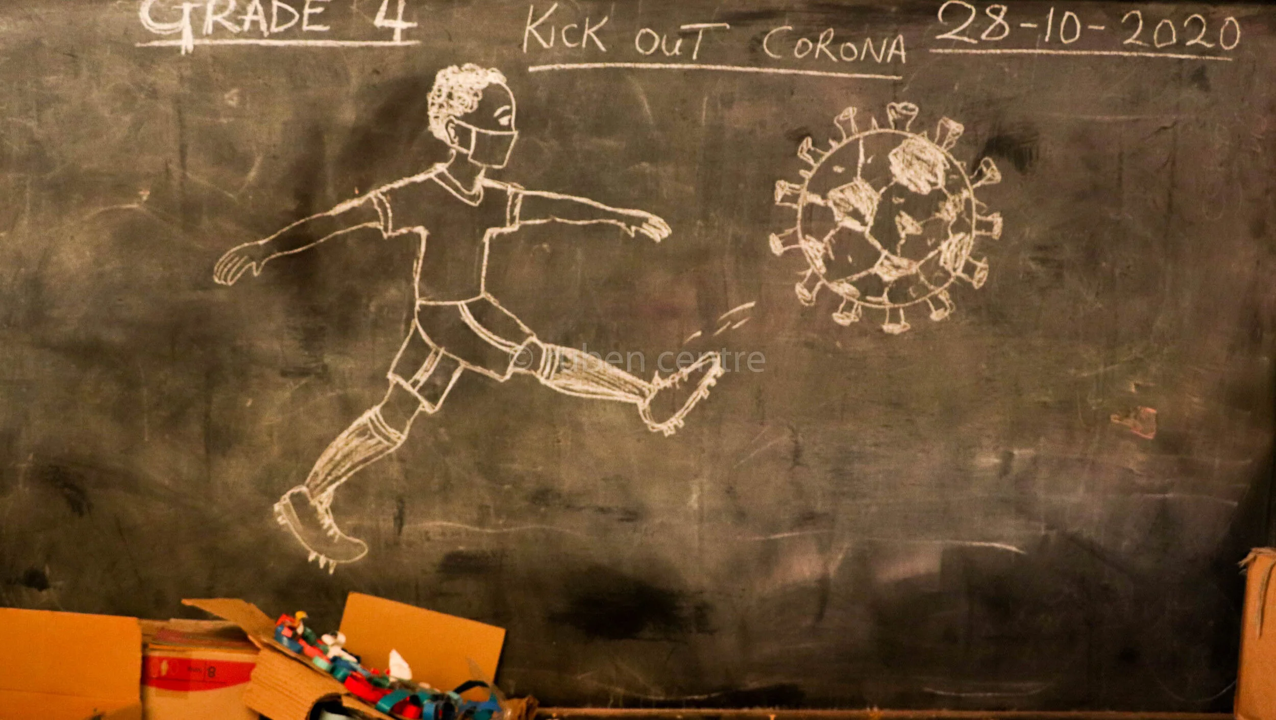 Mukuru children find a way to color their lives.