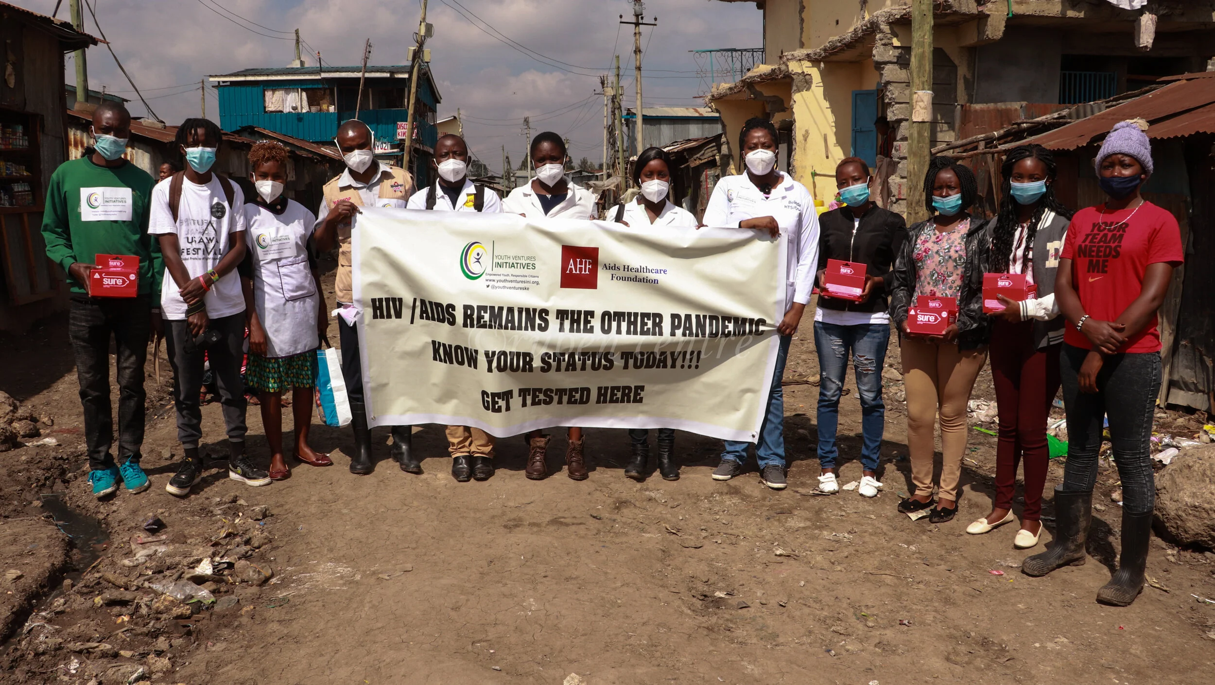 Creating Awareness on the HIV/AIDS Pandemic on Worlds Aids Day in Mukuru