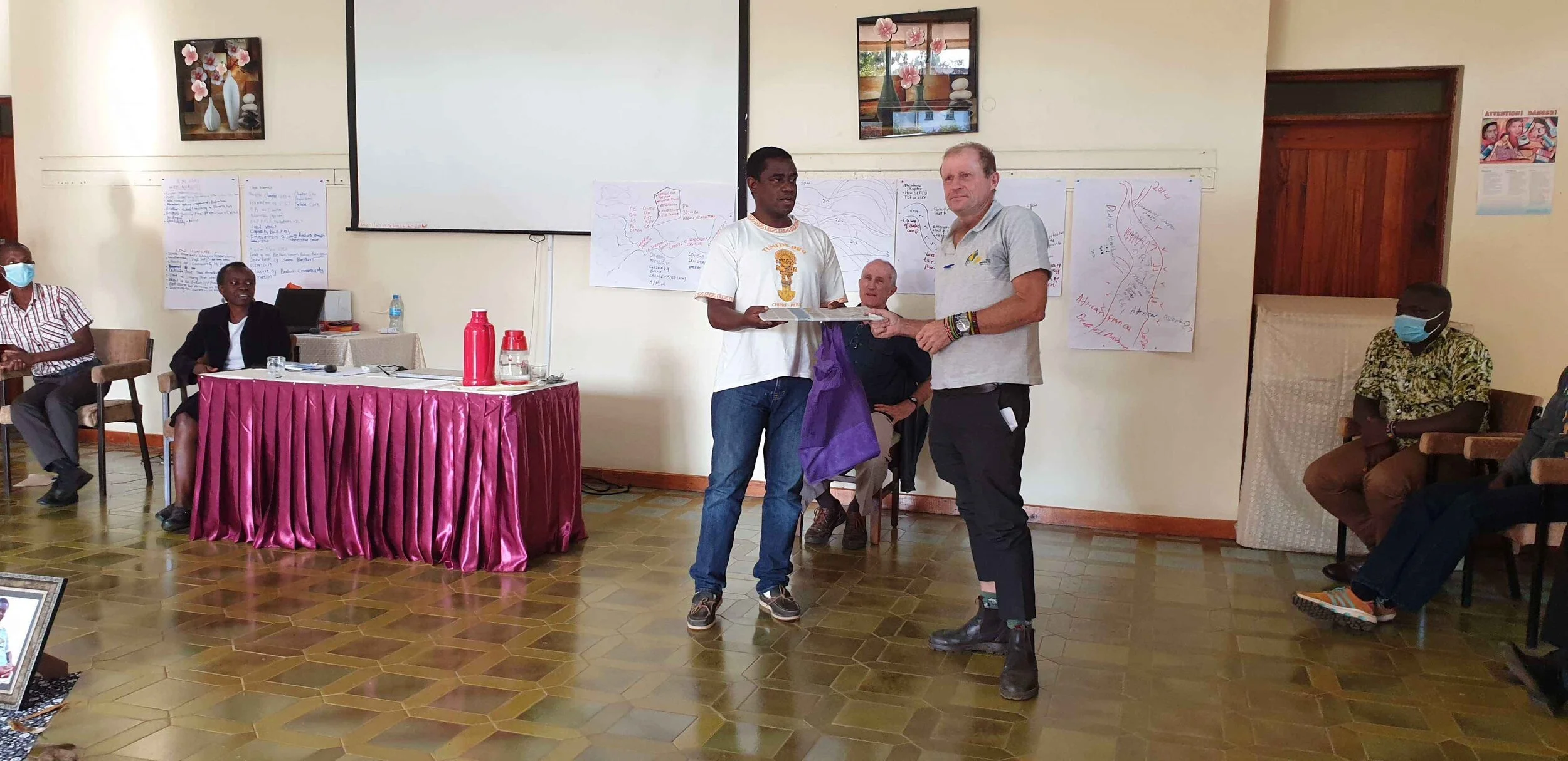 Farewelling Frank O’Shea in Nairobi at a District Brother’s meeting 5th December 2020