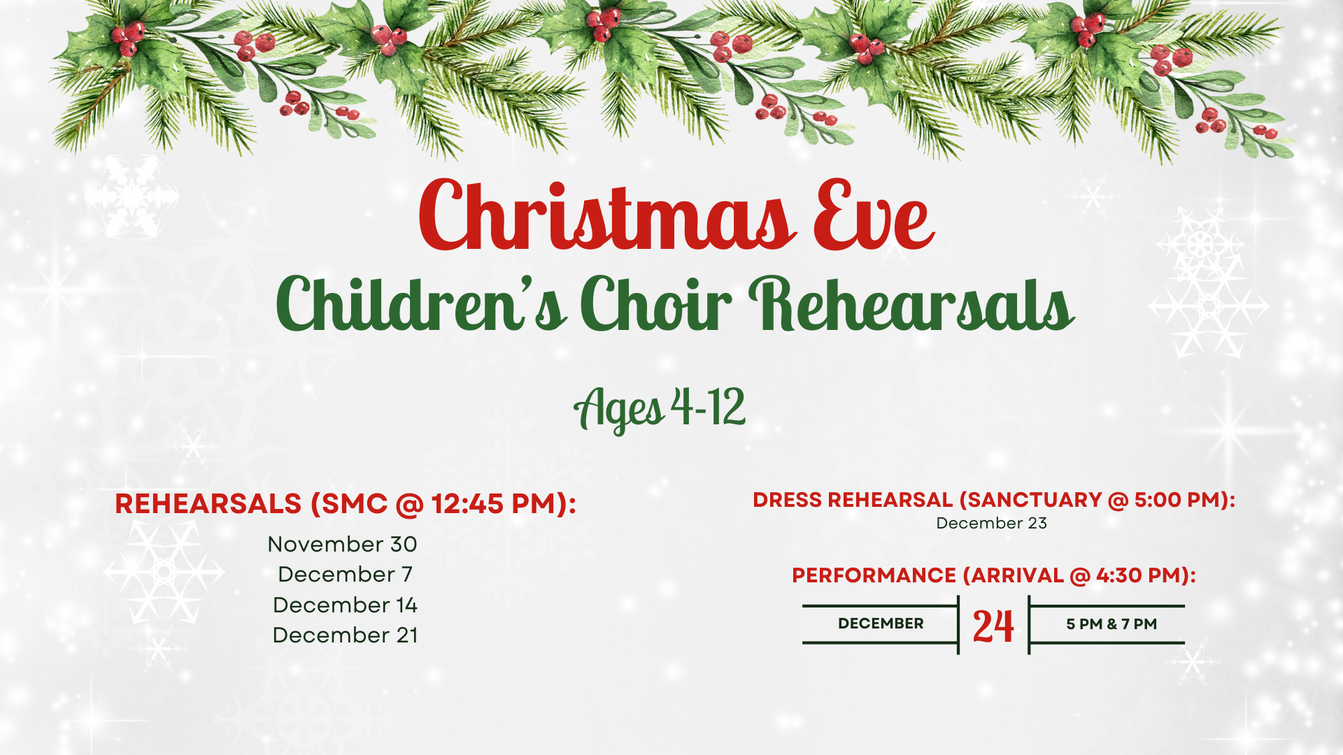 Children's Christmas Eve Choir