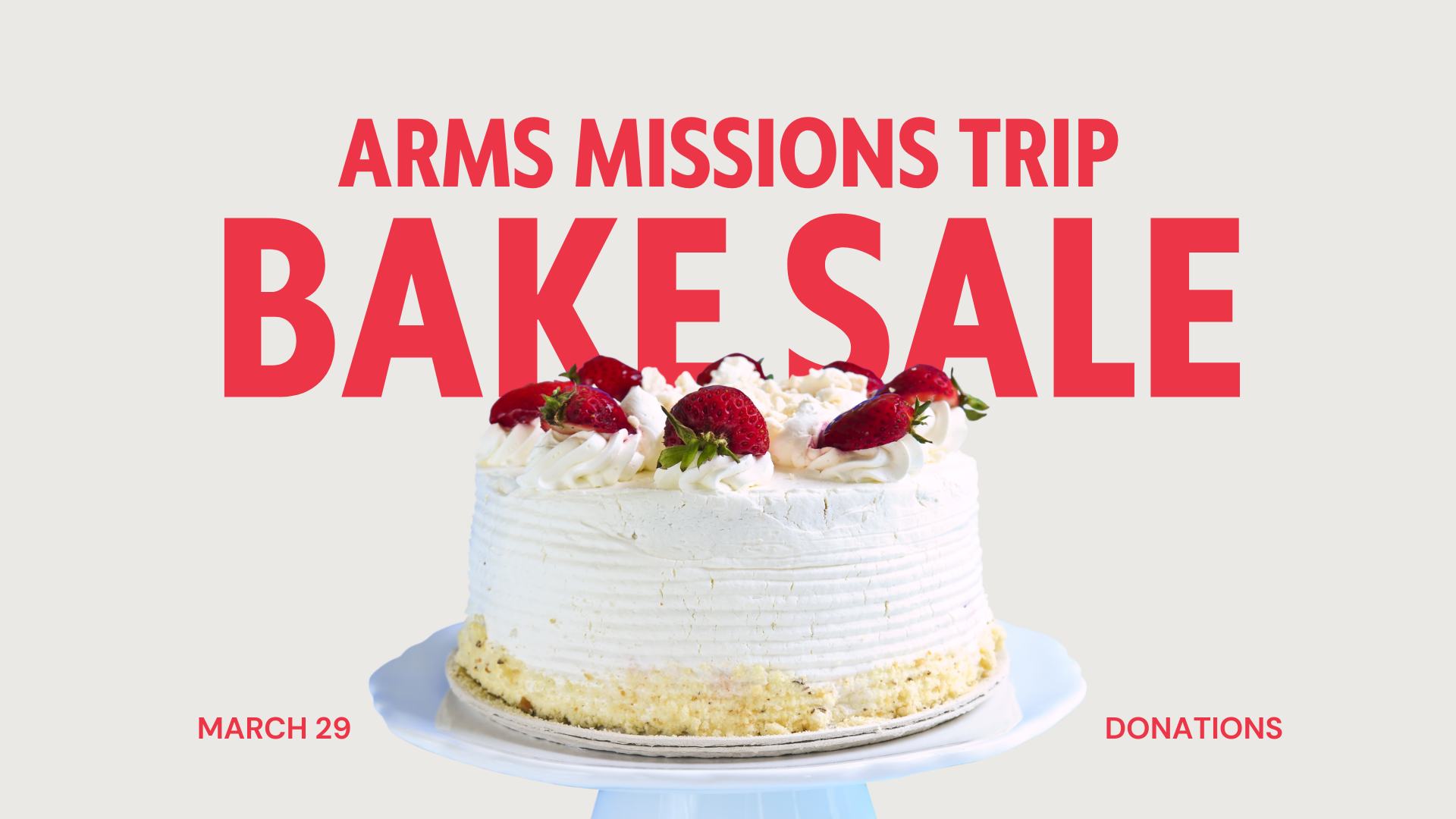 ARMS Bake Sale