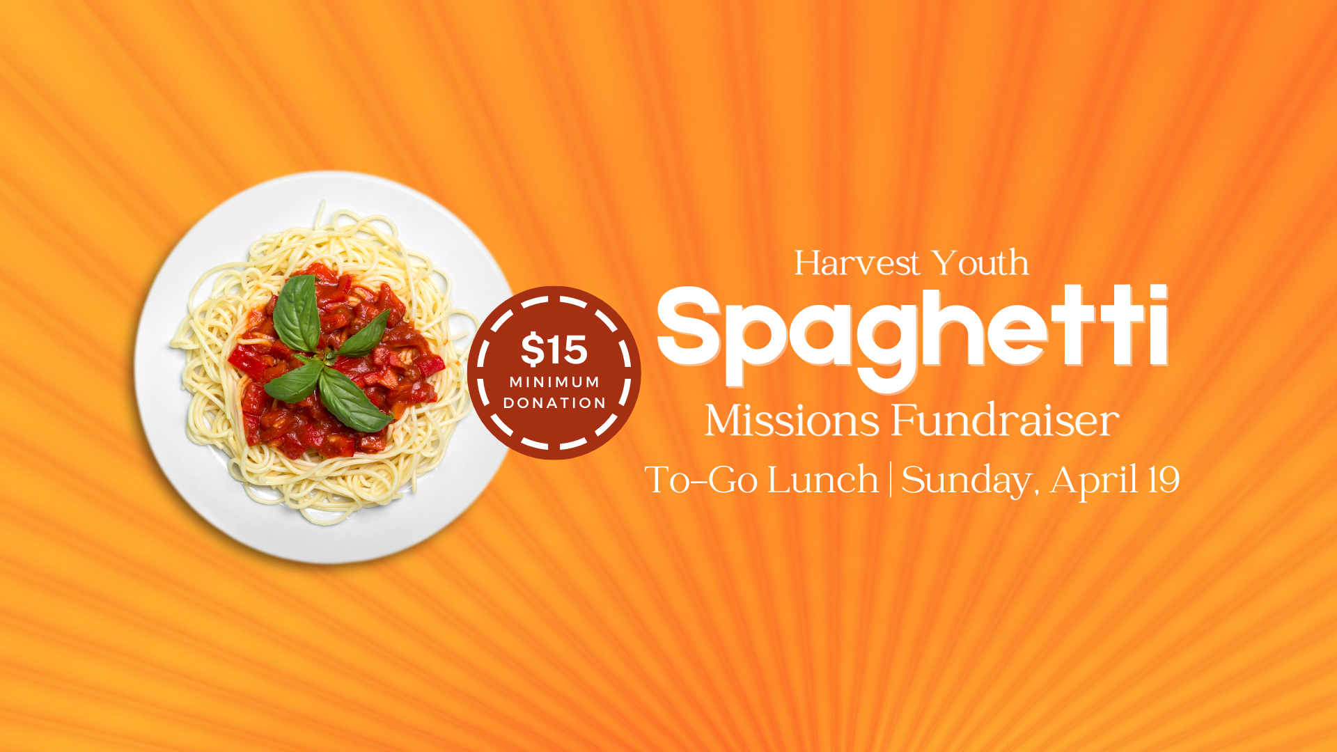 Youth Spaghetti Fundraiser
