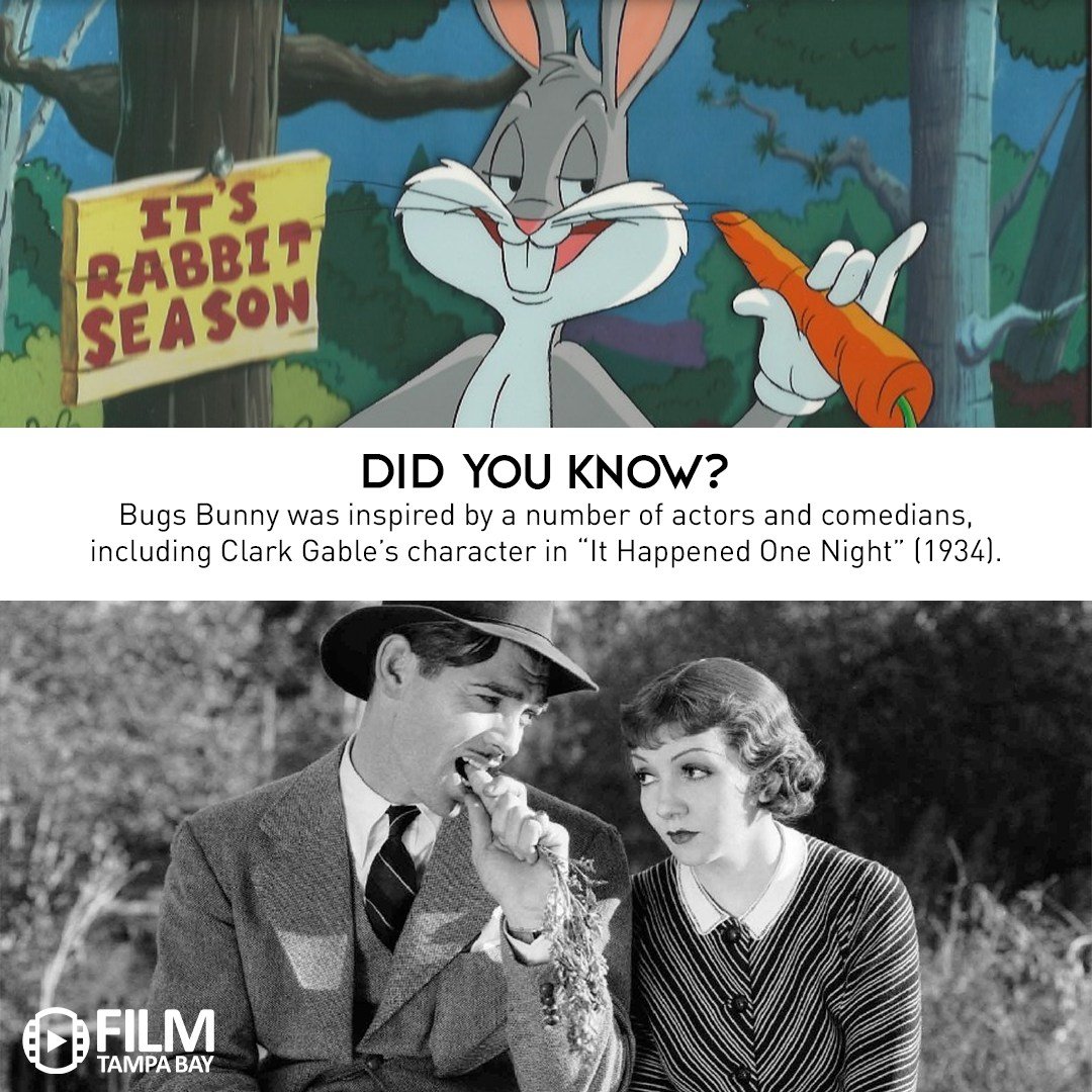 We're celebrating our favorite wascally wabbit today with these fun facts you may not have known about Bugs Bunny! 🐰 On this day in 1938, the famous bunny made his first appearance in the short film &quot;Porky's Hare Hunt.&quot;

#FilmTampaBay #Nat
