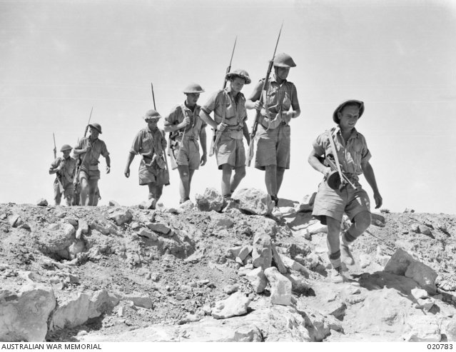 Patrol from 2/13 Inf Bn near Tobruk - June 1941