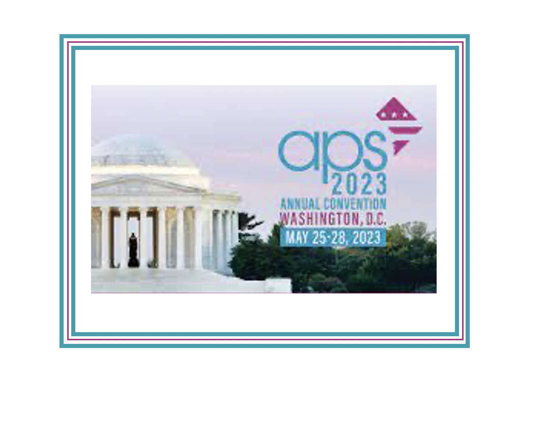 Dr. Modrek giving a Flash Talk at APS 2023 in DC!