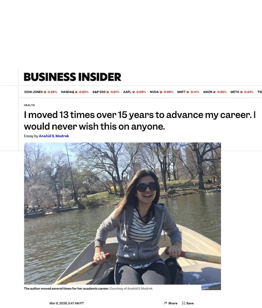 Business Insider invites Dr. Modrek to write a personal piece.