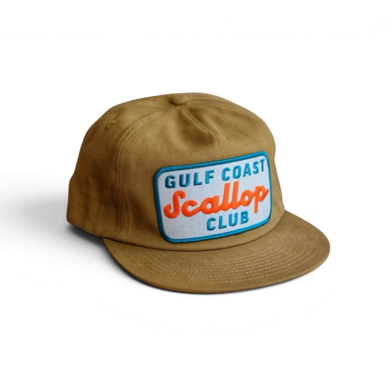 Gulf-coast-scallop-club-tan-hat-front.png