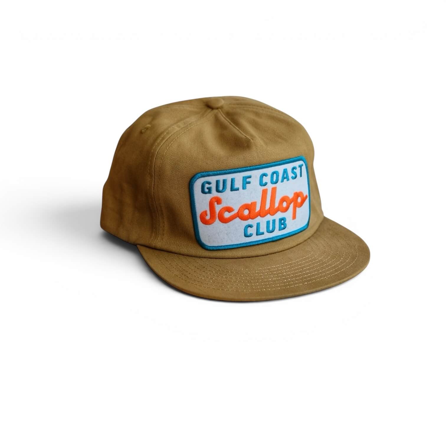 Scallop Club Cotton Cap | Camel