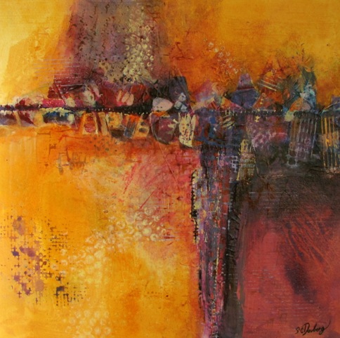 Sandra Dovberg, Procession, Acrylic on Paper.jpeg