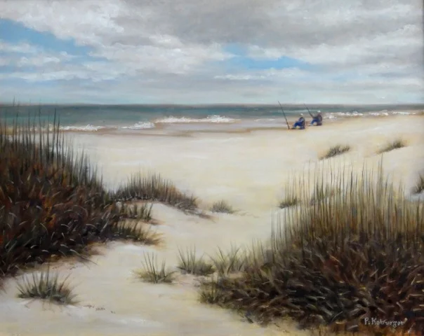 Penny Koburger, Gone Fishing, oil.jpeg