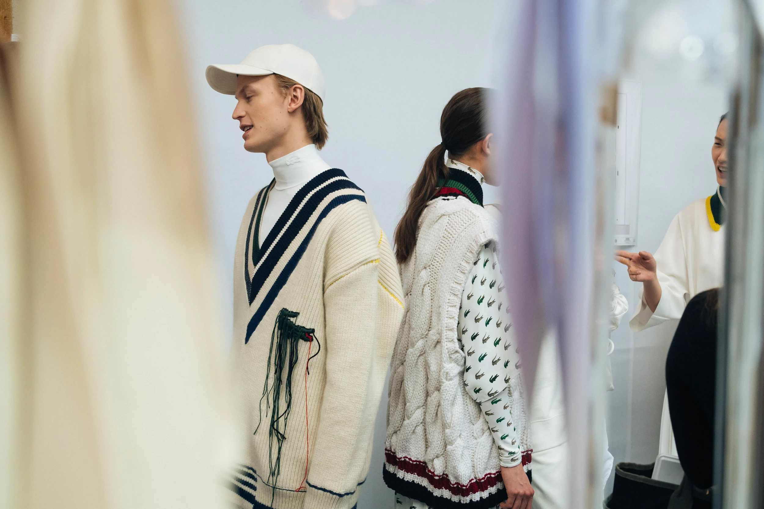 Backstage at the LACOSTE Fall/Winter 2019 runway show in Paris, France on Tuesday, March 5th 2018. Photographed by, Alexandre Faraci.