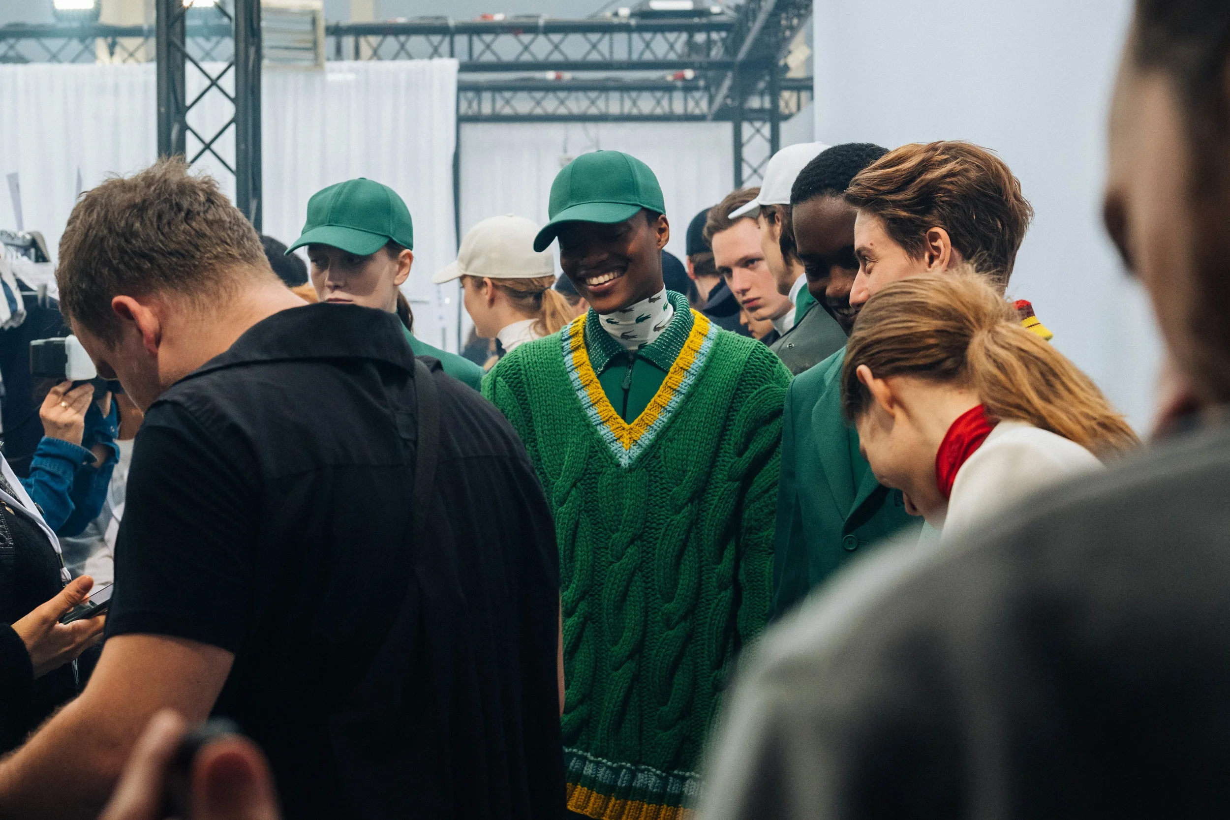 Backstage at the LACOSTE Fall/Winter 2019 runway show in Paris, France on Tuesday, March 5th 2018. Photographed by, Alexandre Faraci.