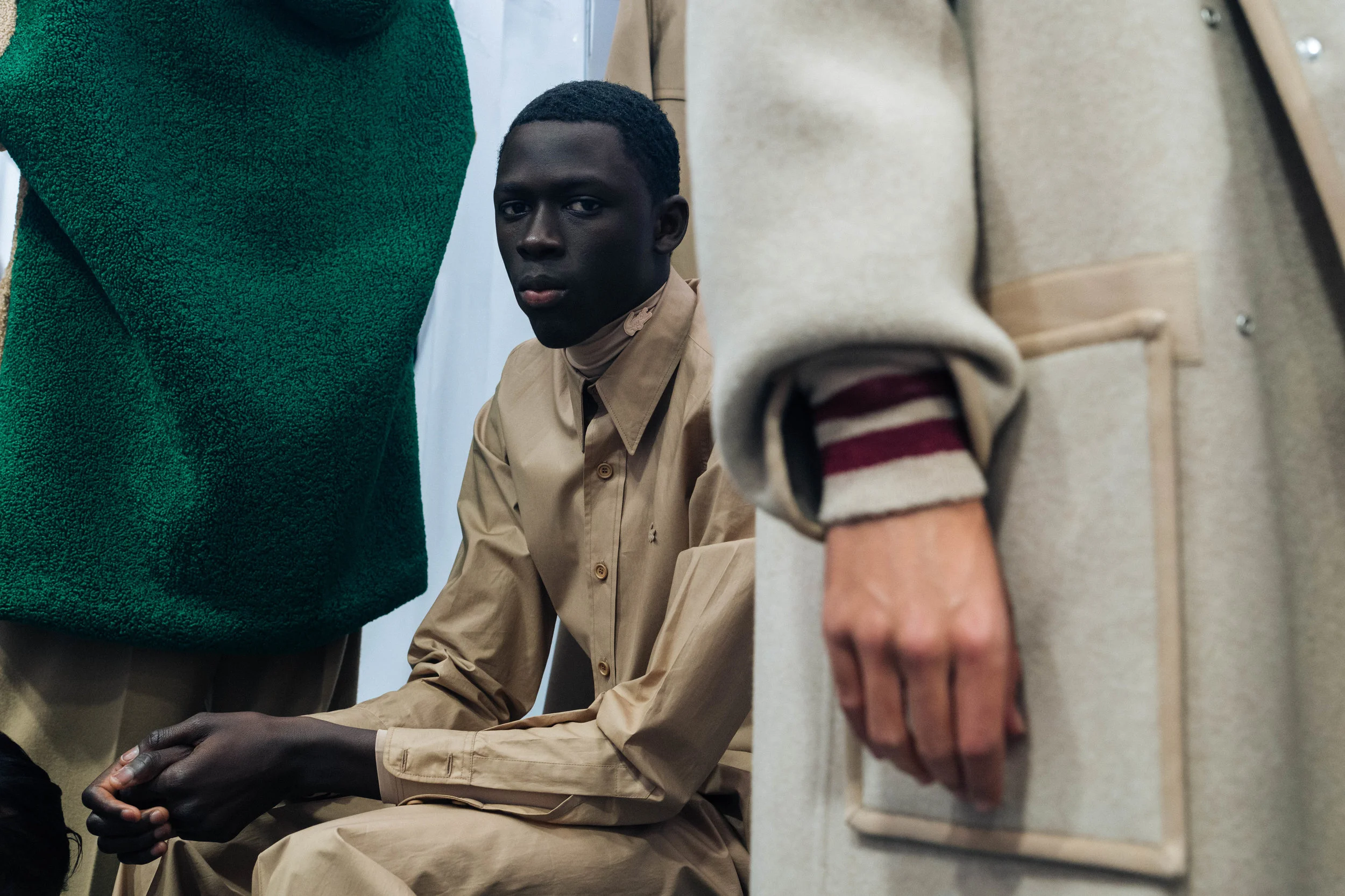 Backstage at the LACOSTE Fall/Winter 2019 runway show in Paris, France on Tuesday, March 5th 2018. Photographed by, Alexandre Faraci.