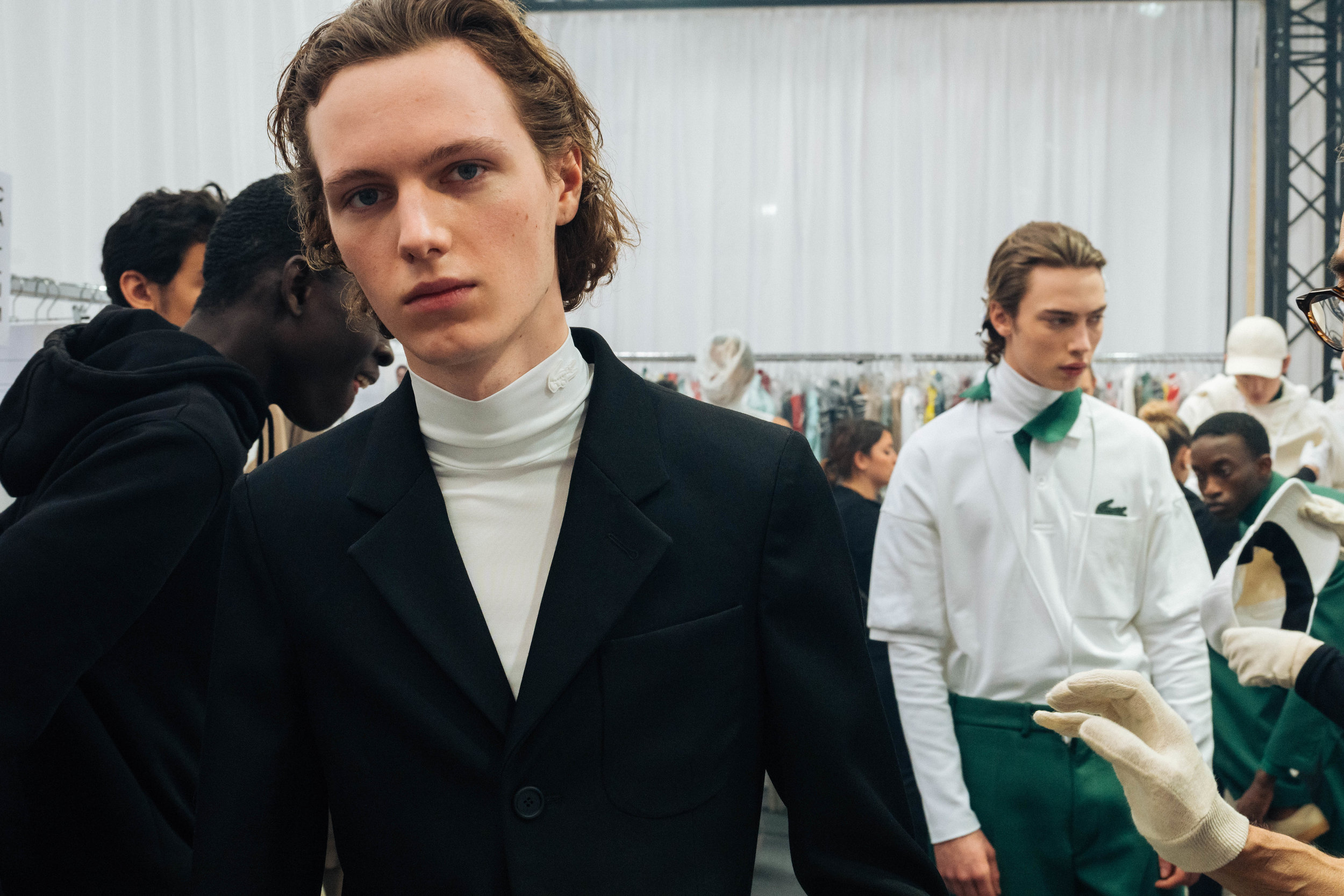  Backstage at the LACOSTE Fall/Winter 2019 runway show in Paris, France on Tuesday, March 5th 2018. Photographed by, Alexandre Faraci. 