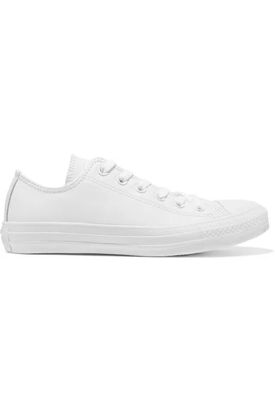 CONVERSE Chuck Taylor All Star textured-leather sneakers $60