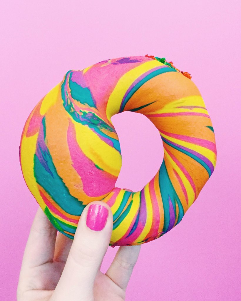 Or even a rainbow bagel??
