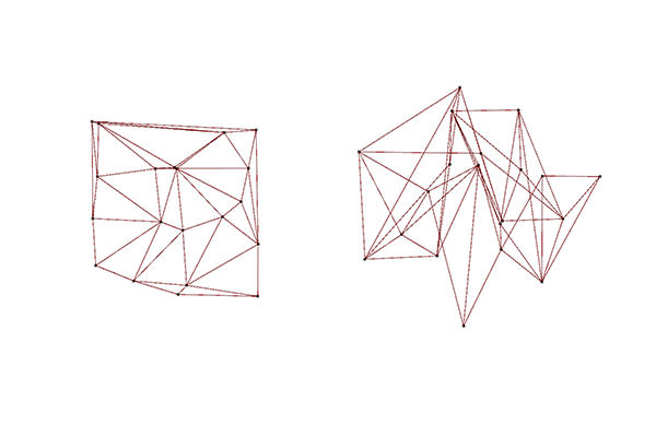 Triangles generated using Delaunay.