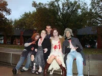 Lethbridge Zombie Walk 2009 - Robin Foreman, Chrissy Foreman and Gin Fedotov are all Galt Museum volunteers. Image courtesy of Gin Fedotov