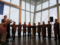 Cave Cantemus - a local choir, performs at the Medieval Feast (May 2008) doing Gregorian Chants and other period pieces. This group found me, I didn't even know of their existence and was excited to have their amazing performances at our event.