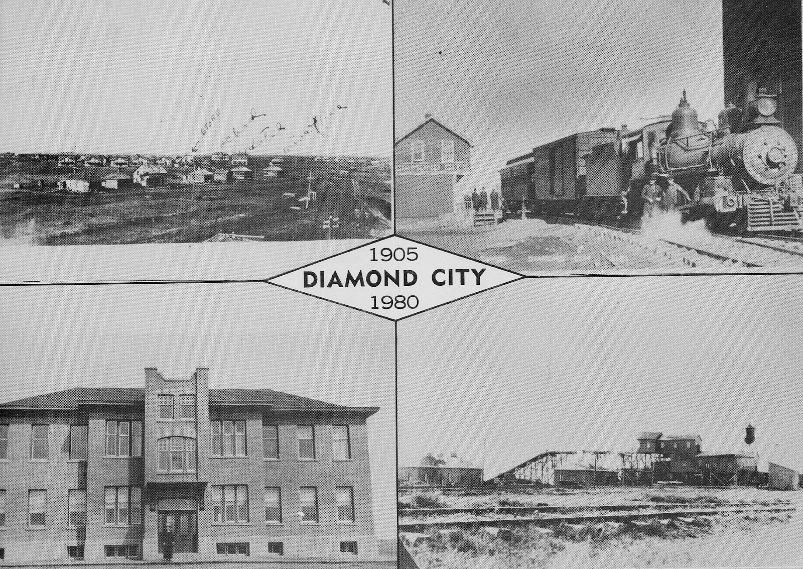 Diamond City, 1905-1980 postcard. Courtesy the Galt Museum & Archives: 19841061000