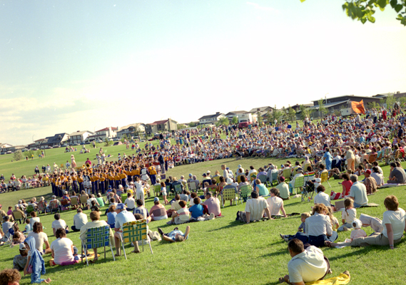 Centennial Band Concert at Nicholas Sheran Park, 1985. Galt Archives 199310641340