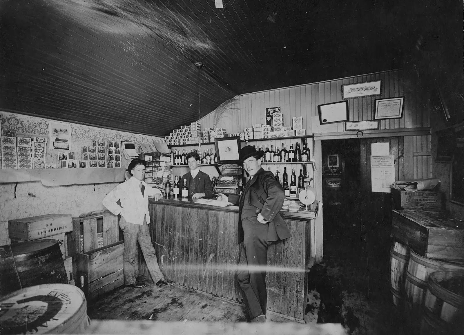 George Houk and Co. Wholesale Liquor. Courtesy the Galt Museum & Archives: 19891046033