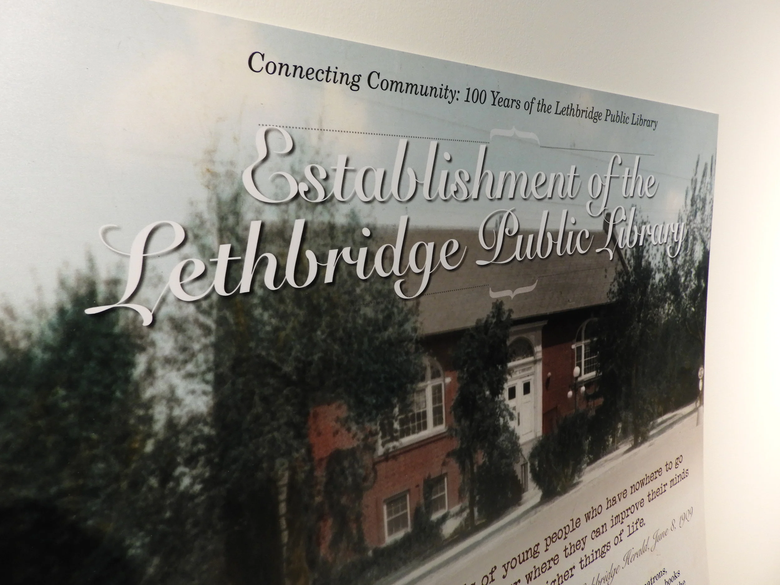 Establishment of the Lethbridge Public Library