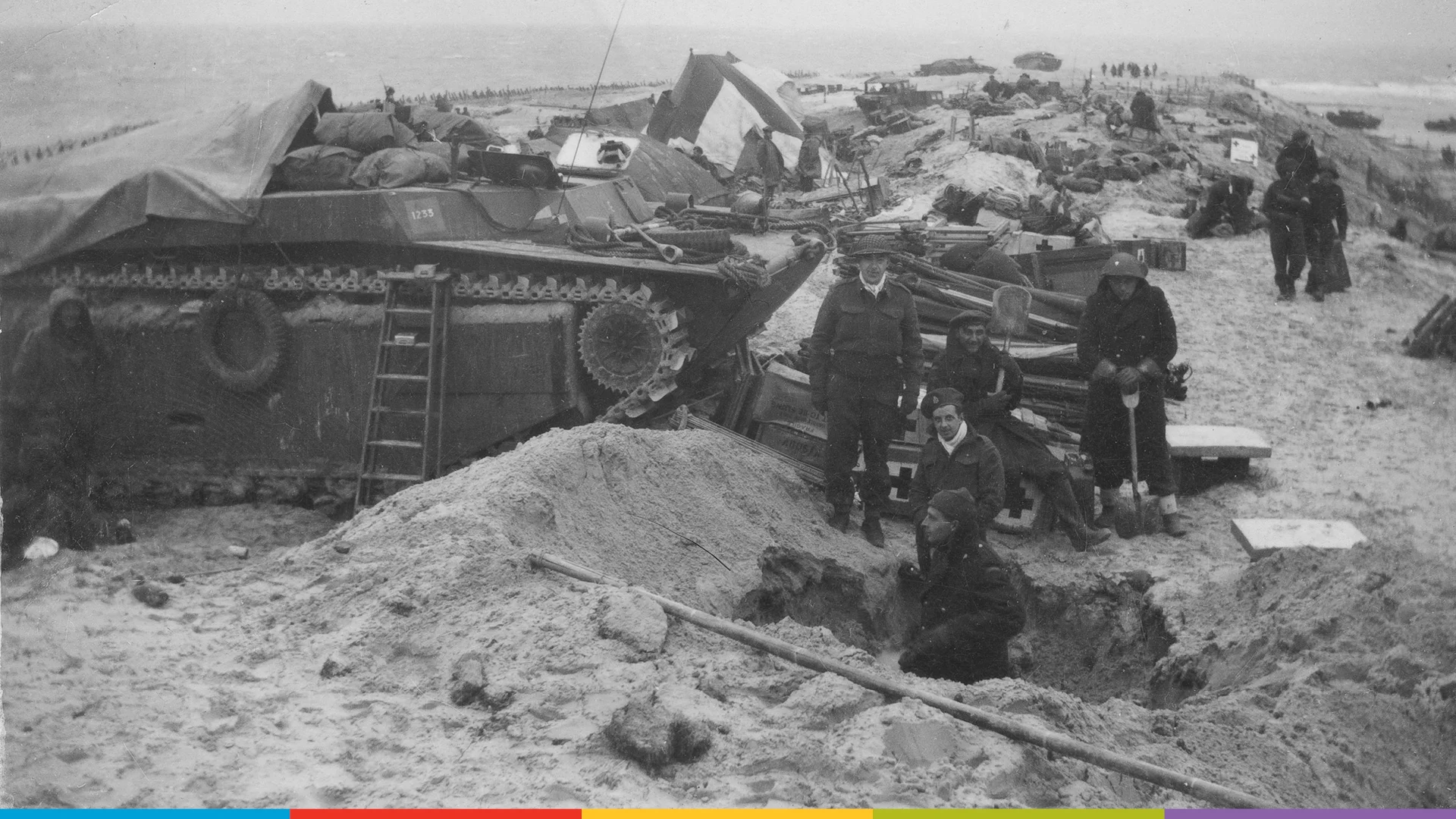 Photo courtesy the Provincial Archives of Alberta - Field hospital, Walcheren Dyke, No restrictions, https://commons.wikimedia.org/w/index.php?curid=44078486