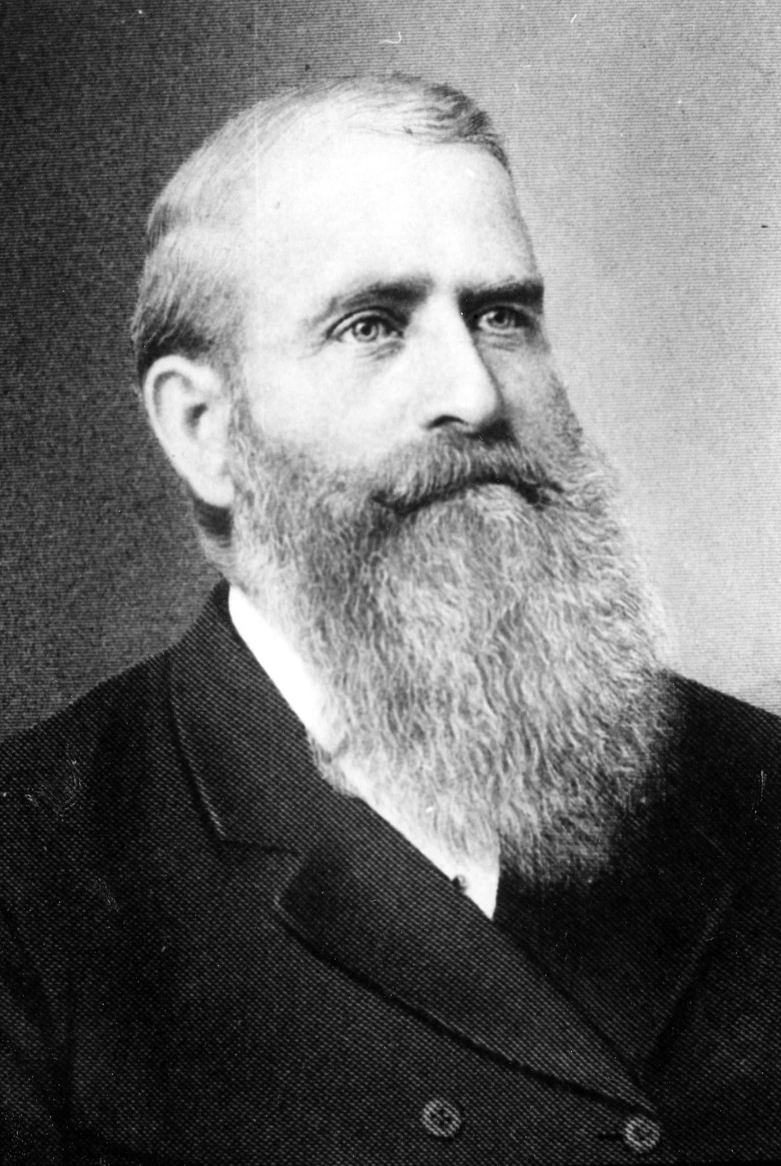 Head and shoulders portrait of colonizer and regional Mormon leader, Charles Ora Card, likely taken in the 1880s. Photo courtesy the Galt Museum & Archives, 19851055000 .