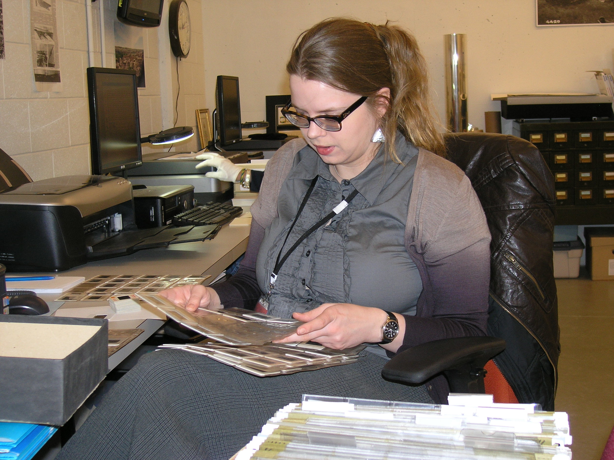 University of Lethbridge History and Museum Studies graduate Jennifer Vanderfluit , seen here in 2011, gained valuable experience at the Galt Museum & Archives throughout her undergraduate studies.