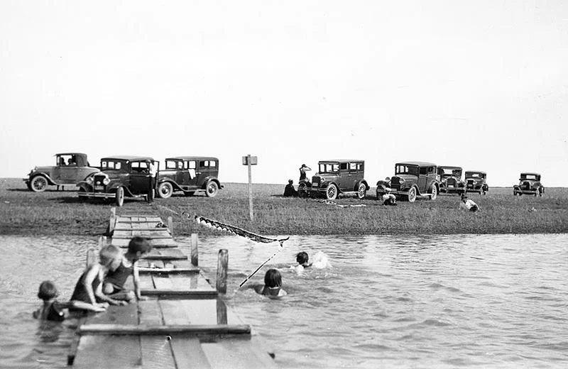 Dock at Park lake 1935 #19800252016