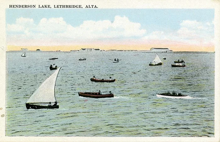Colored Postcard 1915 of Henderson Lake #19790079012