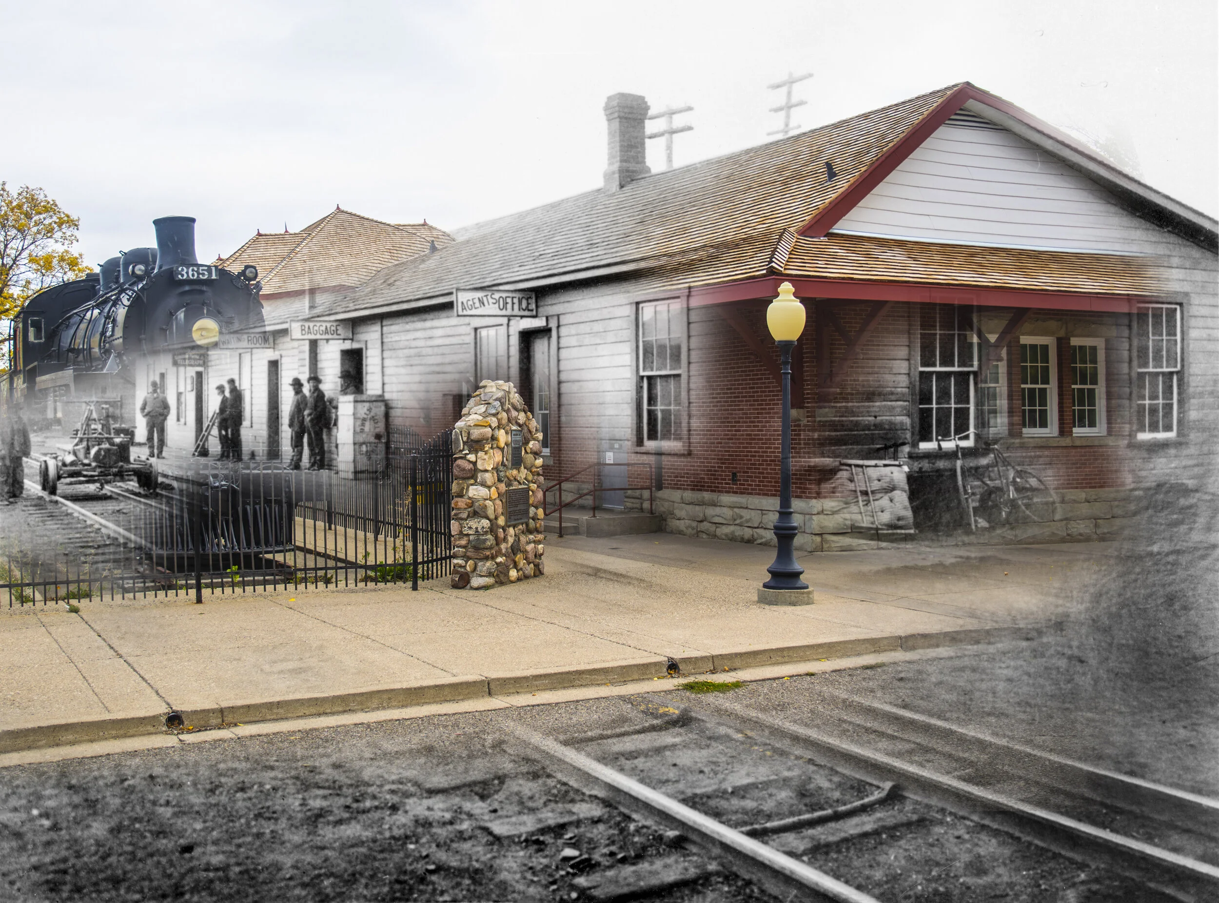 Railway Track Section donated to the Galt