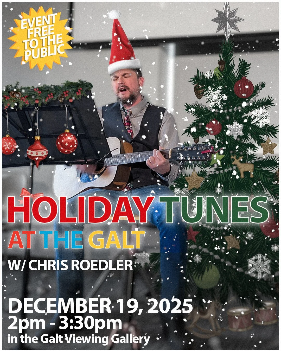 Holiday Tunes at the Galt w/ Chris Roedler 