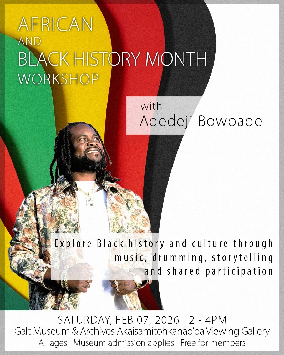 African and Black History Month workshop with Adedeji Bowoade