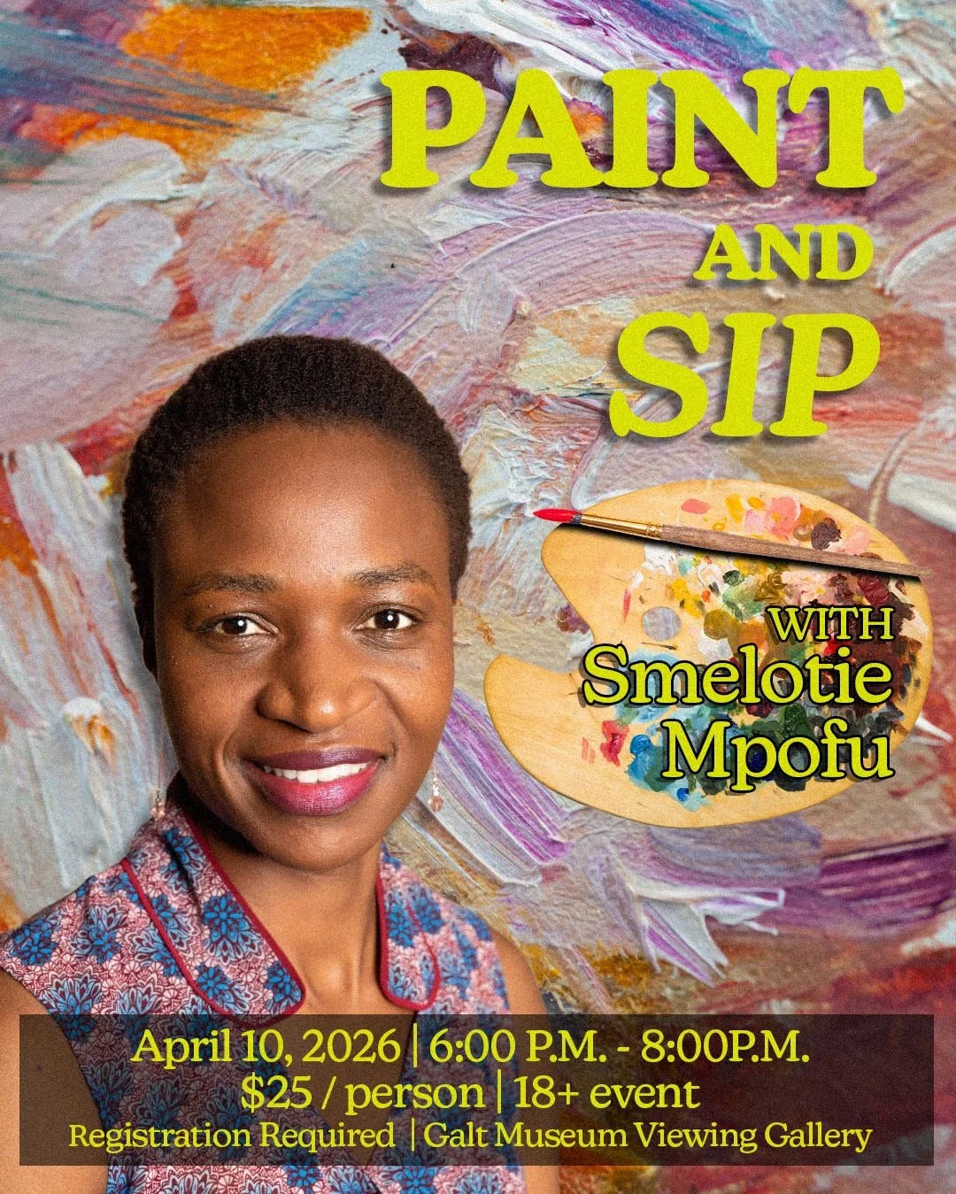 Paint &amp; Sip w/ Smelotie Mpofu 
