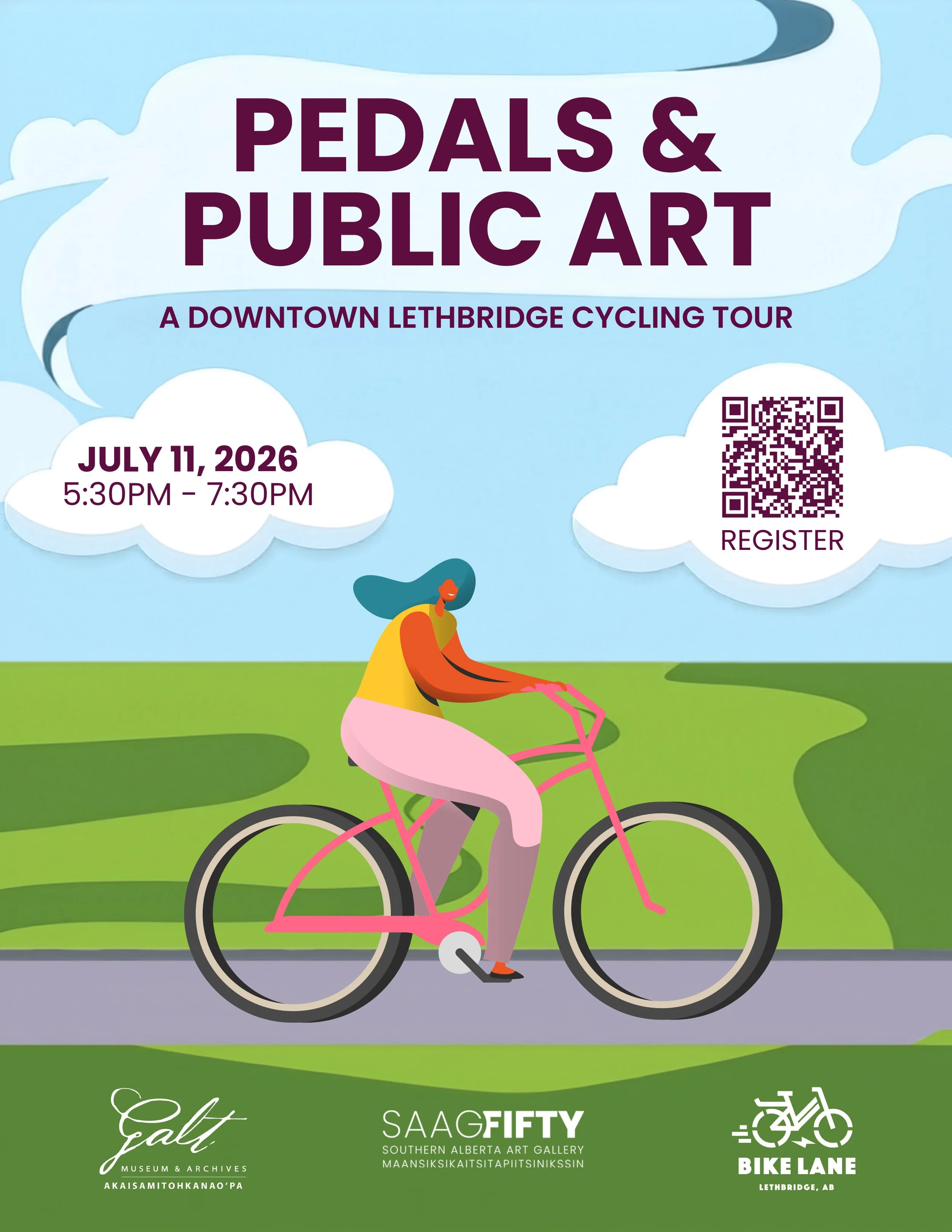 Pedals and Public Art in Partnership w/ Bike Lane x SAAG